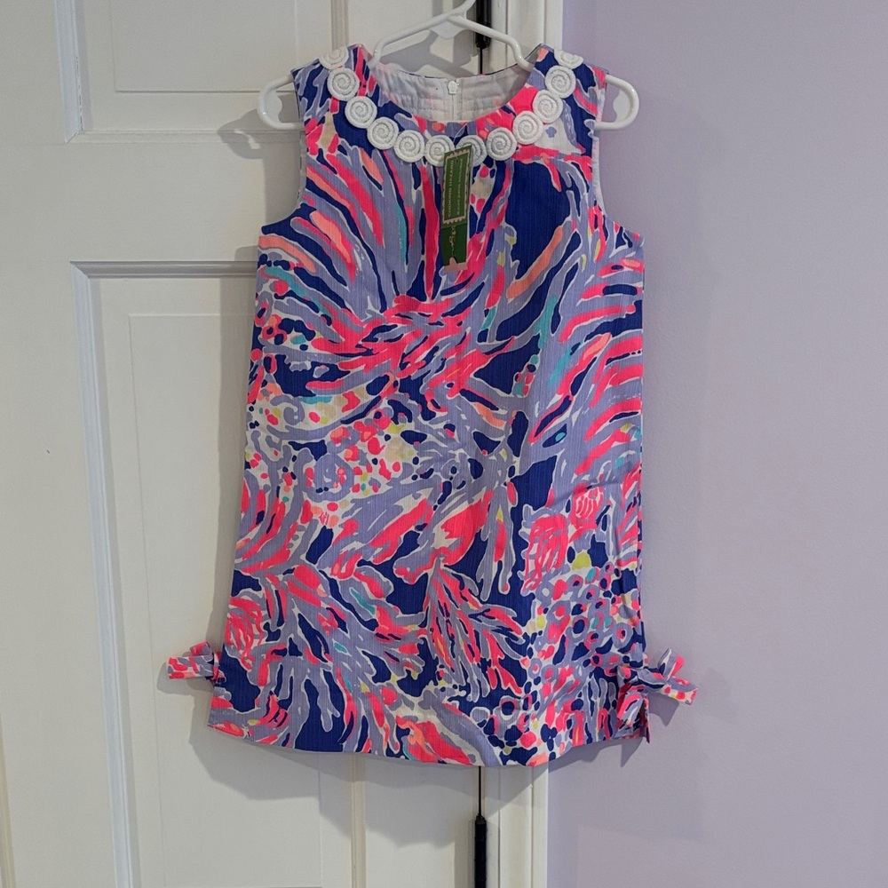 Lilly Pulitzer Vibrant Pink and Blue Kids dress